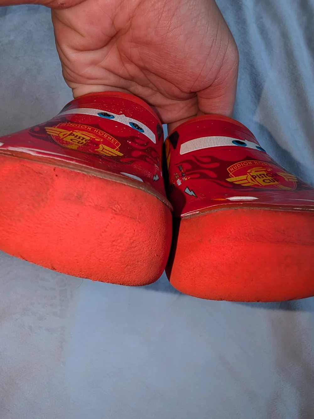 Children Size C12 Crocs Lighting Mcqueen Disney Pixar Cars Priston Cup Red